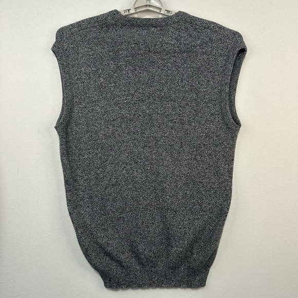 Vintage Jantzen Sweater Co Men's Grey Vest Tall 2X  V-Neck USA Hipster Pullover - Picture 2 of 6